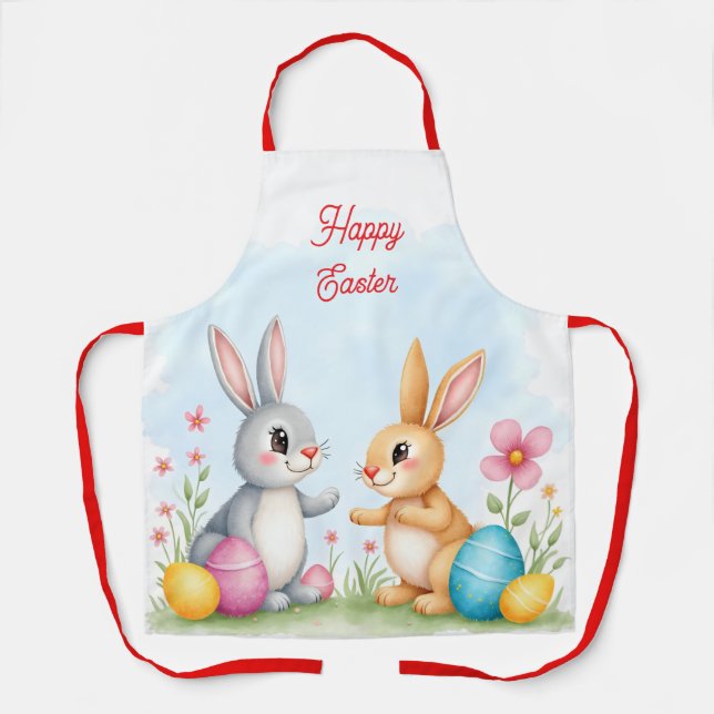 Süße schöne Osterhasen moderne Kollektion Schürze (Vorderseite)