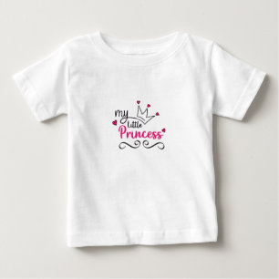 Süße Schrift Kunst Meine Kleine Prinzessin Mit Her Baby T-shirt