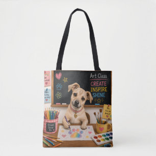 Süße Schulhund-Malerei Wasserfarben-Illustration
