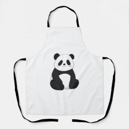 Süße Schwarz-Weiß-Panda Schürze