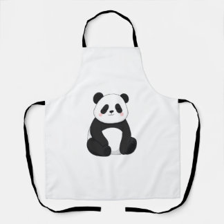 Süße Schwarz-Weiß-Panda Schürze