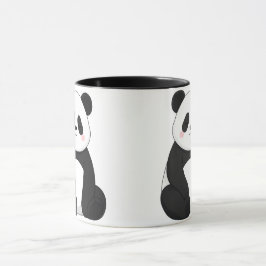 Süße Schwarz-Weiß-Panda Tasse