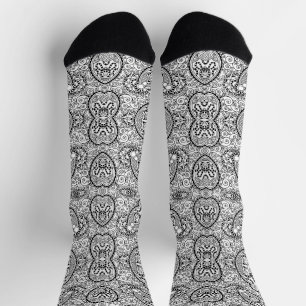 Süße schwarz-weiße Muster Socken