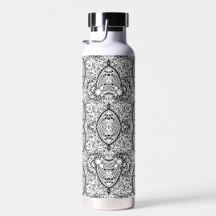 Süße schwarz-weiße Muster Trinkflasche