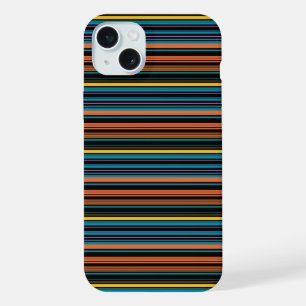 Süße schwarze blaue Streifen iPhone 15 Plus Hülle