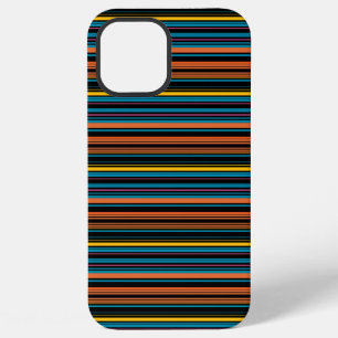 Süße schwarze blaue Streifen iPhone 12 Pro Max Hülle