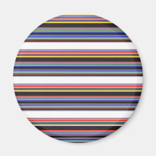 Süße schwarze blaue Streifen Magnet