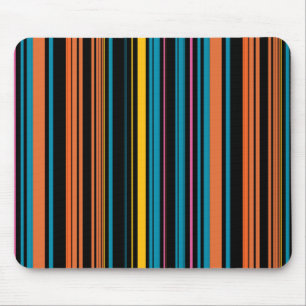 Süße schwarze blaue Streifen Mousepad