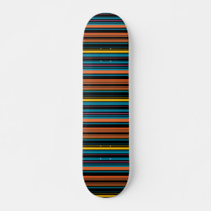Süße schwarze blaue Streifen Skateboard