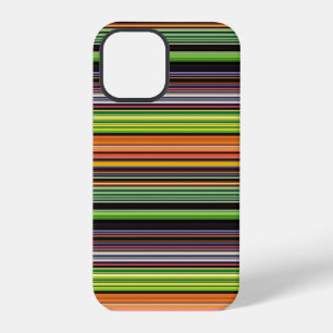 Süße schwarze bunte Streifen iPhone 12 Pro Hülle