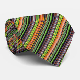 Süße schwarze farbenfrohe Streifen Krawatte