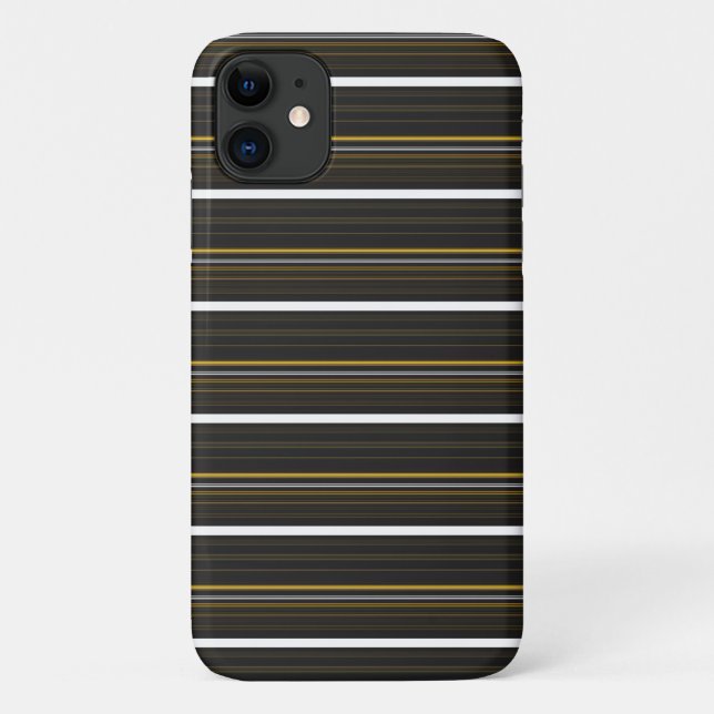 Süße schwarze gelbe Streifen  Case-Mate iPhone Hülle (Rückseite)