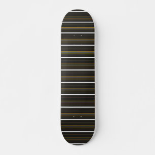 Süße schwarze gelbe Streifen Skateboard