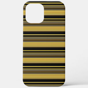 Süße schwarze goldene Streifen Case-Mate iPhone Hülle
