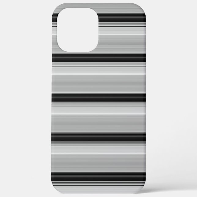 Süße schwarze graue Streifen Case-Mate iPhone Hülle (Rückseite)