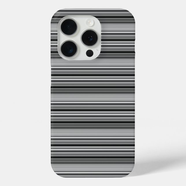 Süße schwarze graue Streifen  Case-Mate iPhone Hülle (Rückseite)