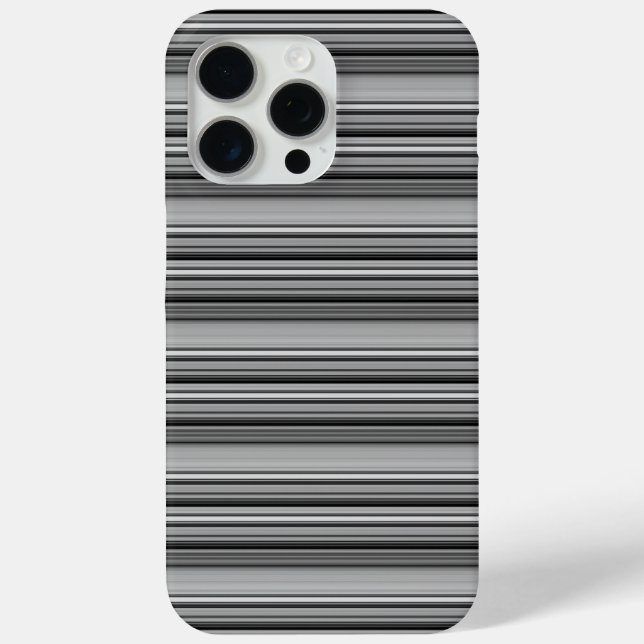Süße schwarze graue Streifen  Case-Mate iPhone Hülle (Rückseite)