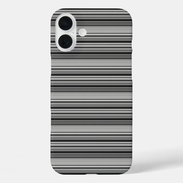 Süße schwarze graue Streifen  Case-Mate iPhone Hülle (Rückseite)