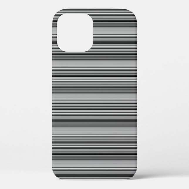 Süße schwarze graue Streifen  Case-Mate iPhone Hülle (Rückseite)