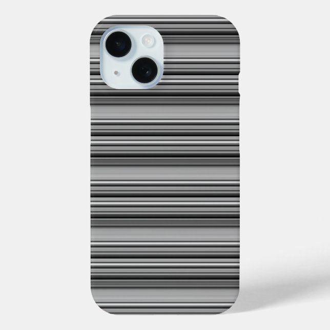 Süße schwarze graue Streifen  Case-Mate iPhone Hülle (Rückseite)