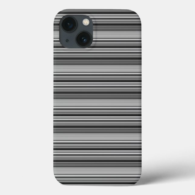 Süße schwarze graue Streifen  Case-Mate iPhone Hülle (Rückseite)