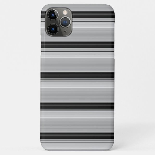 Süße schwarze graue Streifen Case-Mate iPhone Hülle (Rückseite)