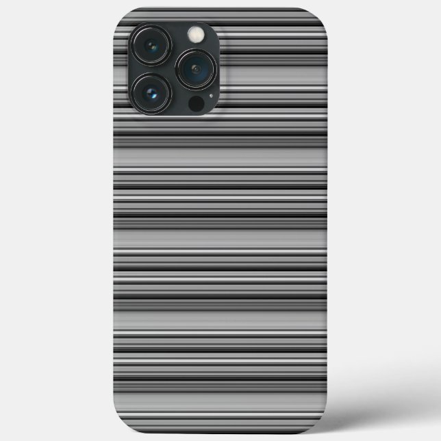 Süße schwarze graue Streifen  Case-Mate iPhone Hülle (Rückseite)