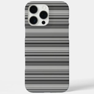 Süße schwarze graue Streifen iPhone 16 Pro Max Hülle