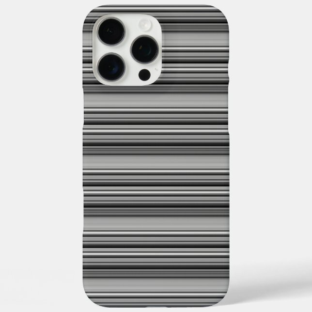 Süße schwarze graue Streifen  Case-Mate iPhone Hülle (Rückseite)