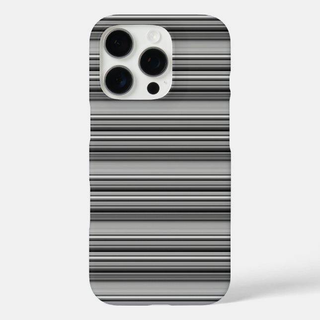 Süße schwarze graue Streifen  Case-Mate iPhone Hülle (Rückseite)