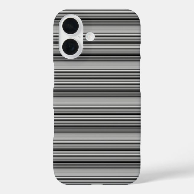 Süße schwarze graue Streifen  Case-Mate iPhone Hülle (Rückseite)