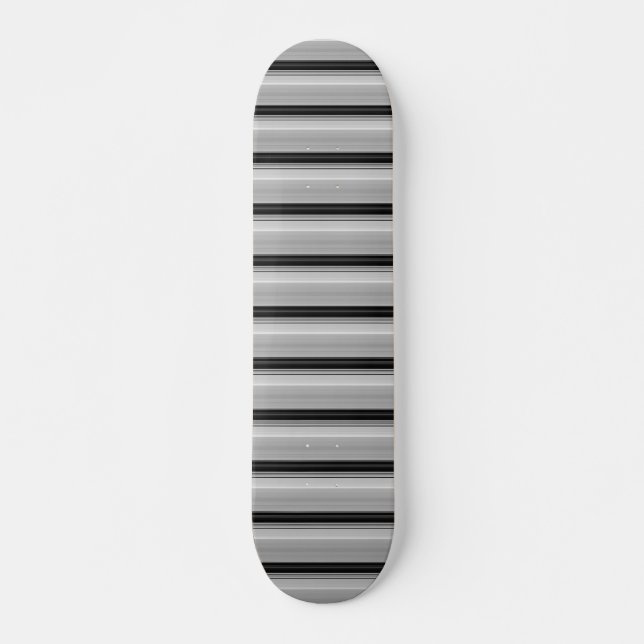 Süße schwarze graue Streifen Skateboard (Vorne)