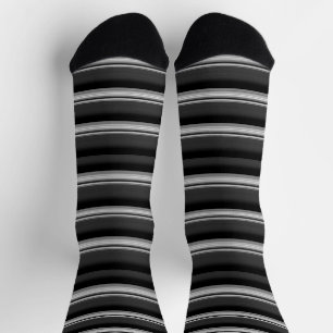 Süße schwarze graue Streifen Socken