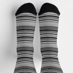 Süße schwarze graue Streifen Socken