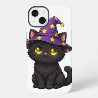 Süße schwarze Hexenkatze Halloween-Handyhülle | Gr iPhone 13 Hülle