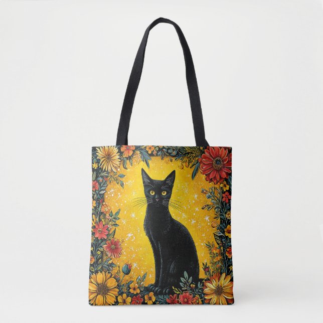 Süße schwarze Katze (Vorderseite)