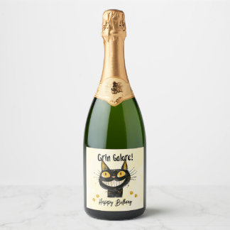 Süße schwarze Katze Alles Gute zum Geburtstag