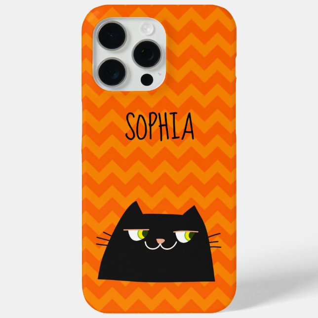Süße schwarze Katze  Case-Mate iPhone Hülle (Rückseite)