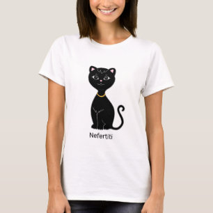 Süße schwarze Katze T-Shirt