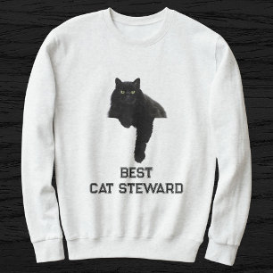 Süße schwarze Katzen-Foto-Funny-Zitat Personalisie Sweatshirt