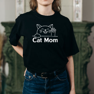Süße schwarze Katzen-Mama Einfach lustig Frauen Ka T-Shirt