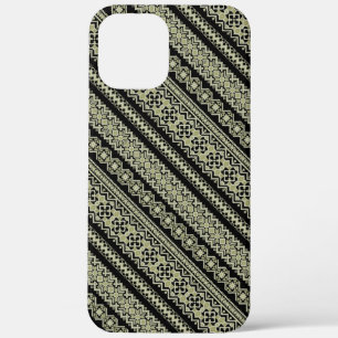 Süße schwarze Oliven Ukraine Ornamente Hintergrund Case-Mate iPhone Hülle