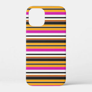 Süße schwarze orange Streifen Case-Mate iPhone Hülle