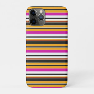 Süße schwarze orange Streifen Case-Mate iPhone Hülle