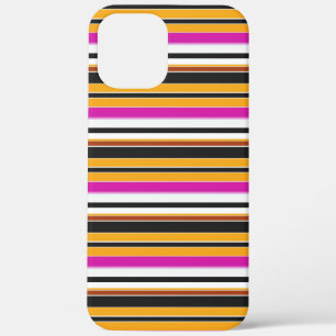 Süße schwarze orange Streifen Case-Mate iPhone Hülle