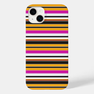 Süße schwarze orange Streifen Case-Mate iPhone 14 Plus Hülle