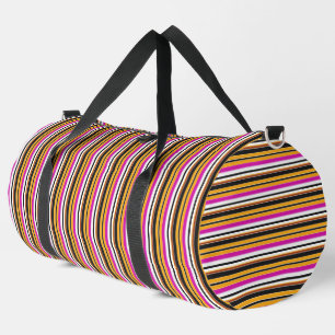 Süße schwarze orange Streifen Duffle Bag