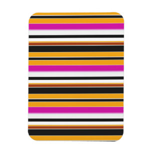 Süße schwarze orange Streifen Magnet