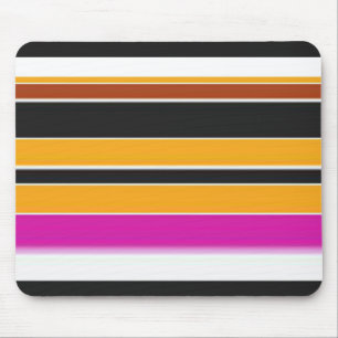 Süße schwarze orange Streifen Mousepad
