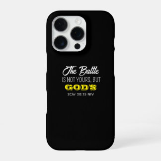 Süße schwarze und gelbe Bibelvers christlicher Gla iPhone 16 Pro Hülle